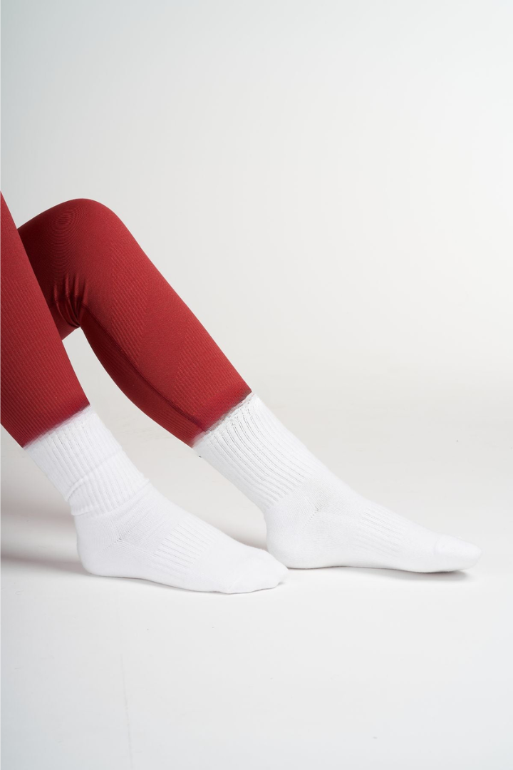 Silk Socks Long "White"