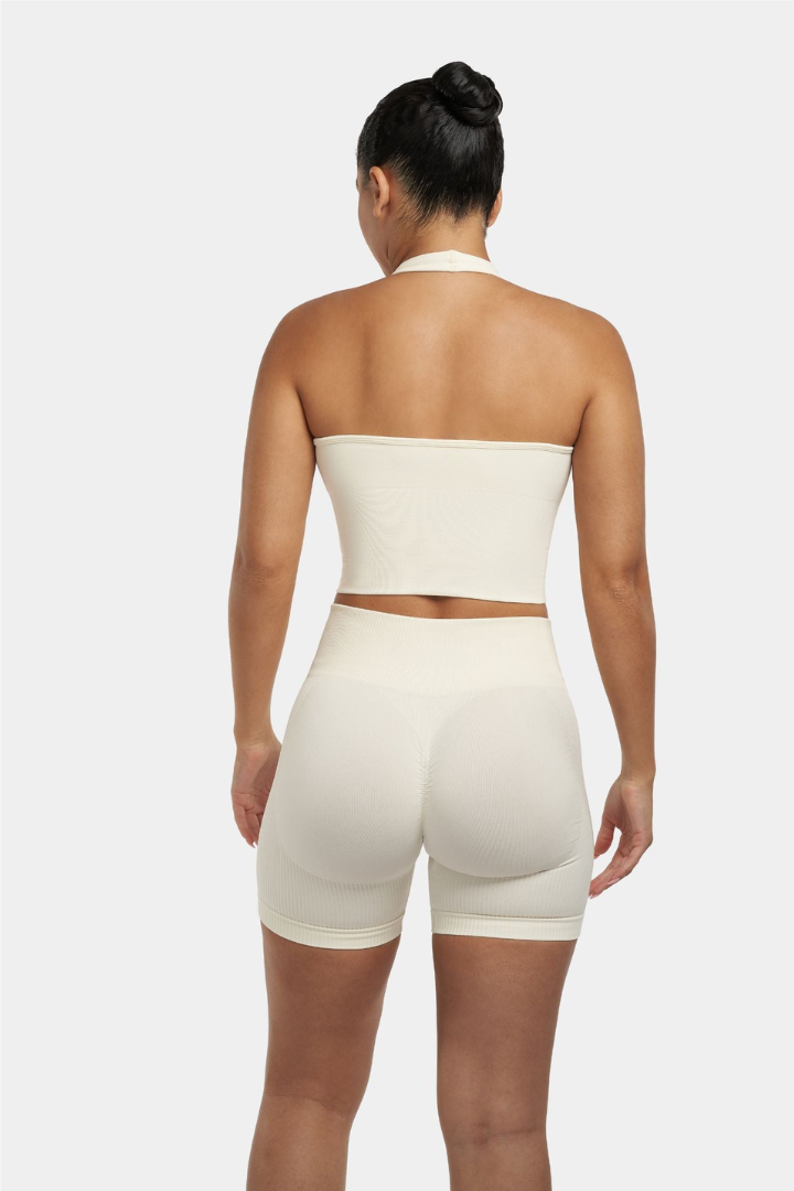 Sculpting Shapewear Top Halterneck | White