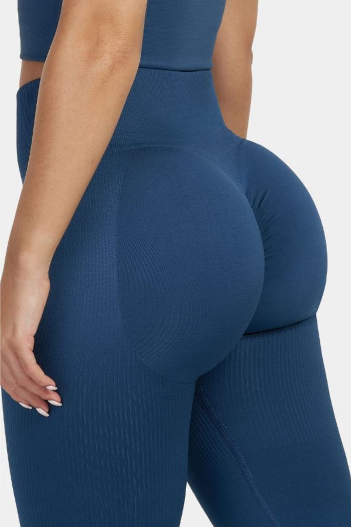 SculptV2 Ribbed Contour Leggings - Deep sea