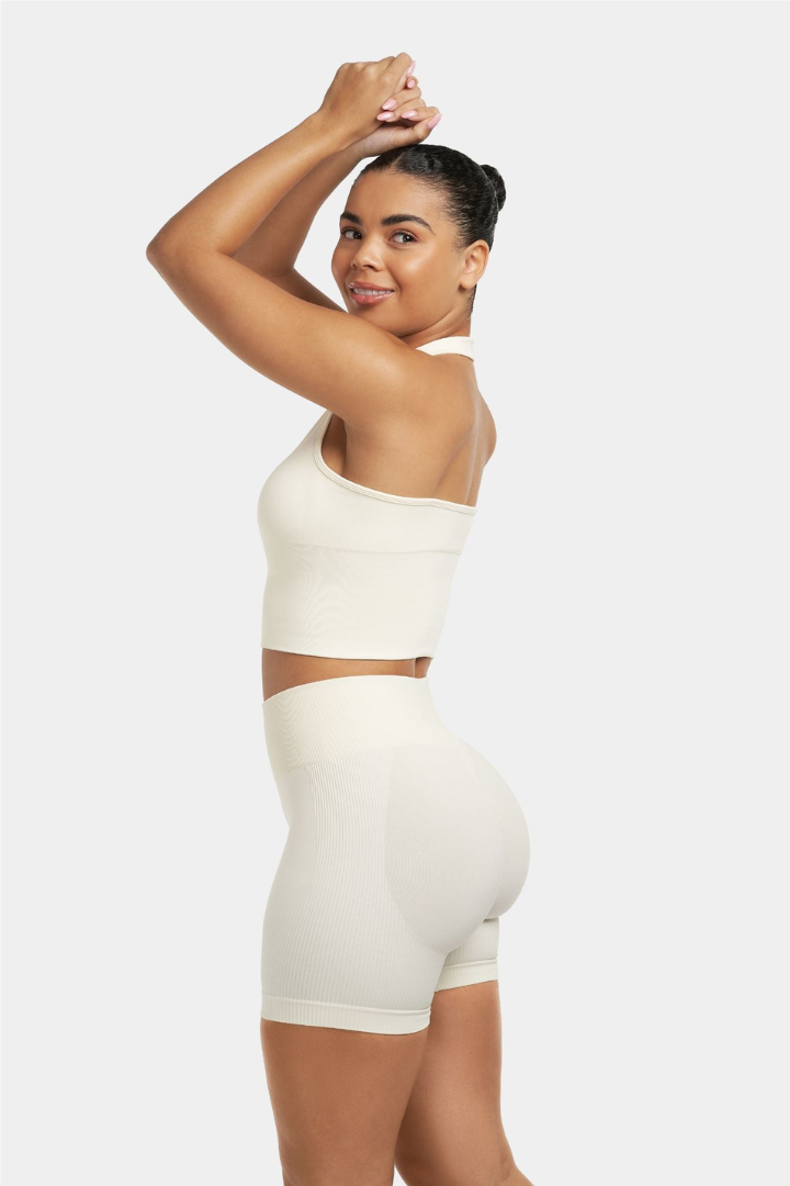 Sculpting Shapewear Top Halterneck | White