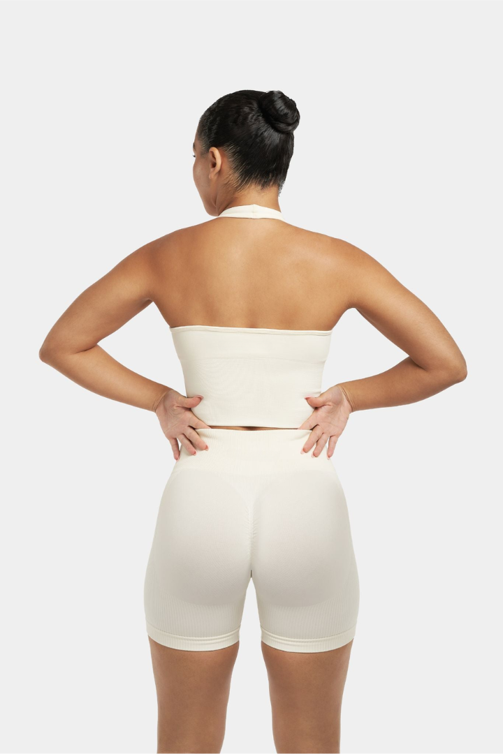 Sculpting Shapewear Top Halterneck | White