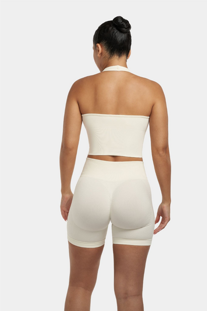Sculpting Shapewear Top Halterneck | White
