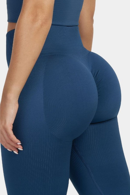 SculptV2 Ribbed Contour Leggings - Deep sea