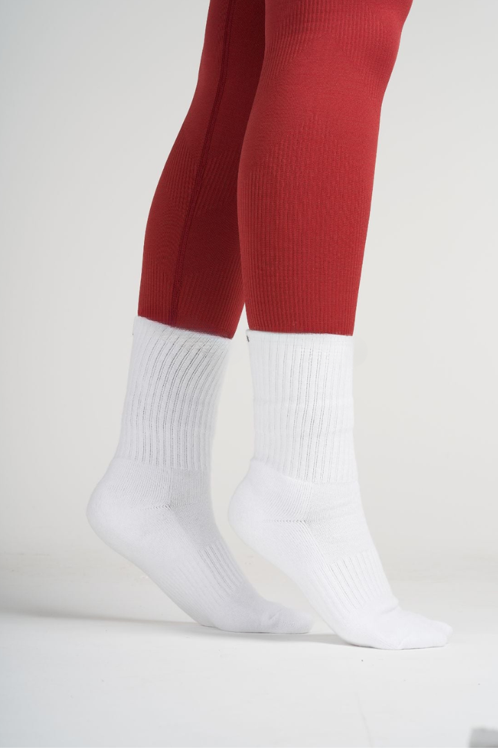 Silk Socks Long "White"