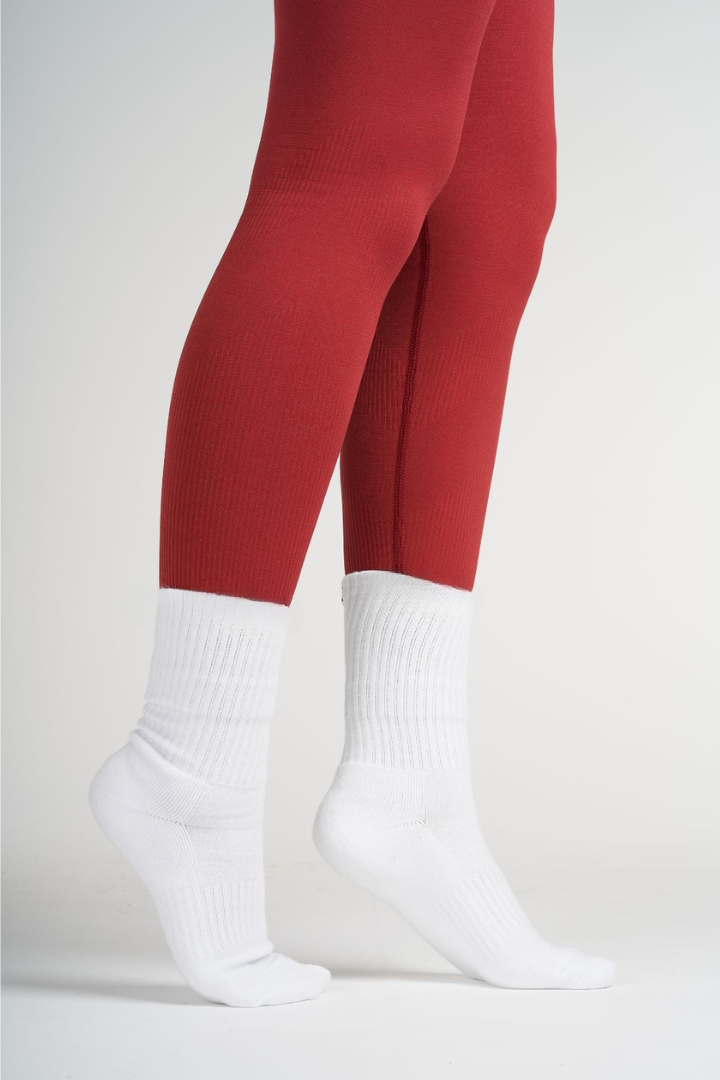 Silk Socks Long "White"